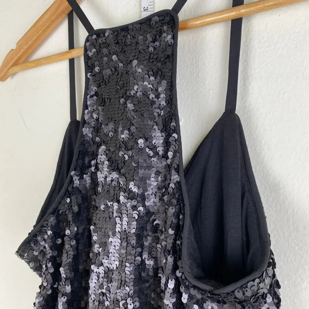 NWT Johnny Was Etta Black Sequin Camisole Tank Size XS - Picture 12 of 16
